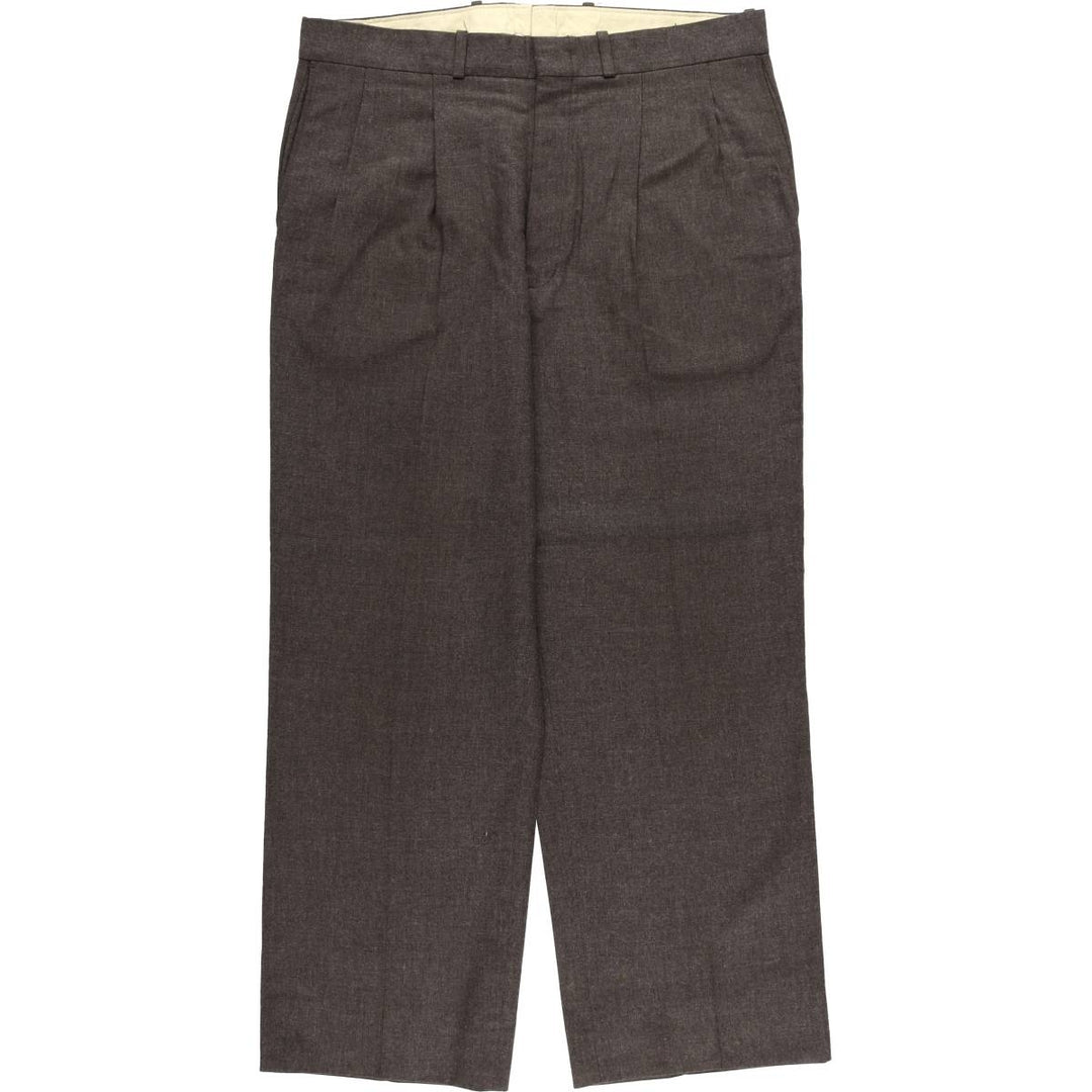 Farah Men's Vintage Two-Pleated Slacks, Size W34 unclear brown type Vintage Second Hand