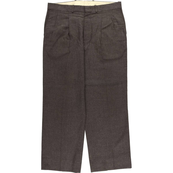 Farah Men's Vintage Two-Pleated Slacks, Size W34 unclear brown type Vintage Second Hand