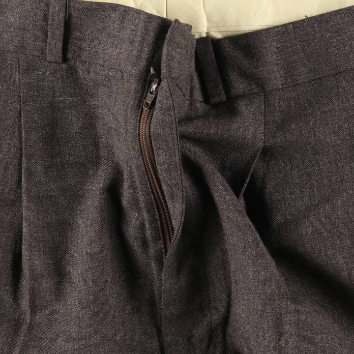 Farah Men's Vintage Two-Pleated Slacks, Size W34 unclear brown type Vintage Second Hand