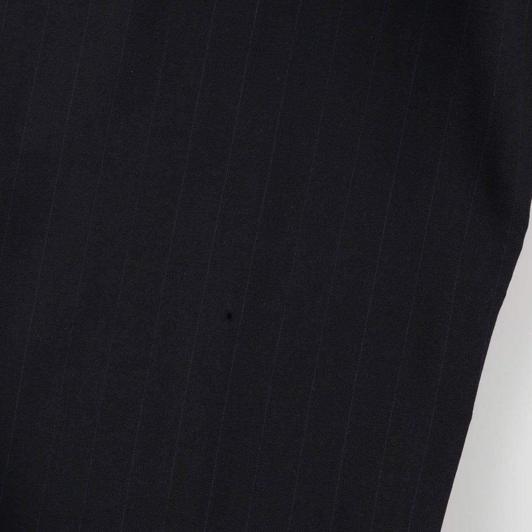 90'S Vintage Two-pleat Striped Slacks, Men's Size 34 unclear navy blue type Vintage Second Hand