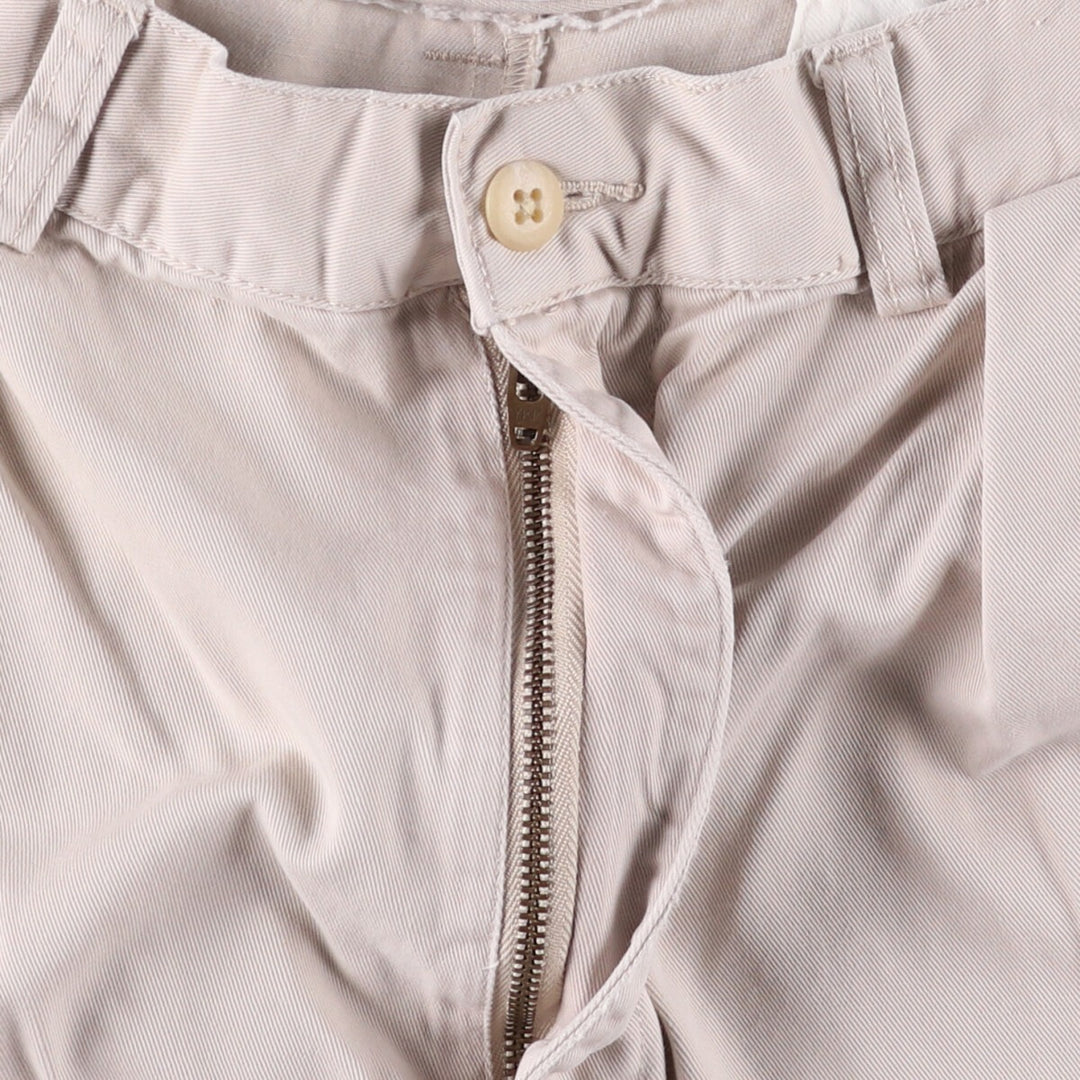 Ralph Lauren POLO by Ralph Lauren TYLER SHORT Two-pleat chino shorts, short pants, men's size W33 cotton Beige type Vintage Second Hand