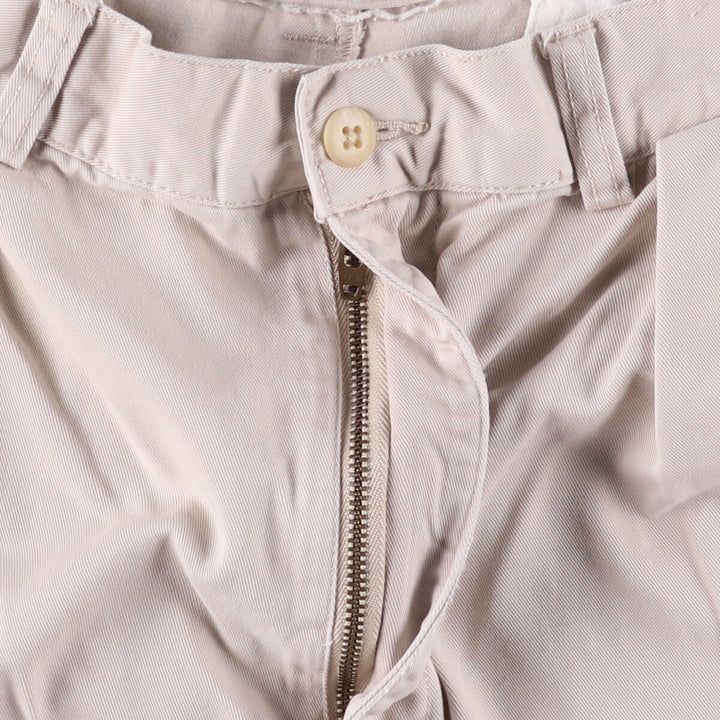 Ralph Lauren POLO by Ralph Lauren TYLER SHORT Two-pleat chino shorts, short pants, men's size W33 cotton Beige type Vintage Second Hand
