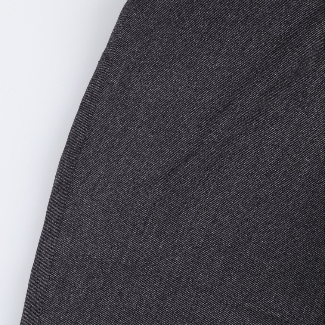 Haggar City Casuals Two-pleat slacks, made in the USA, men's size w31 polyester Charcoal Vintage Second Hand