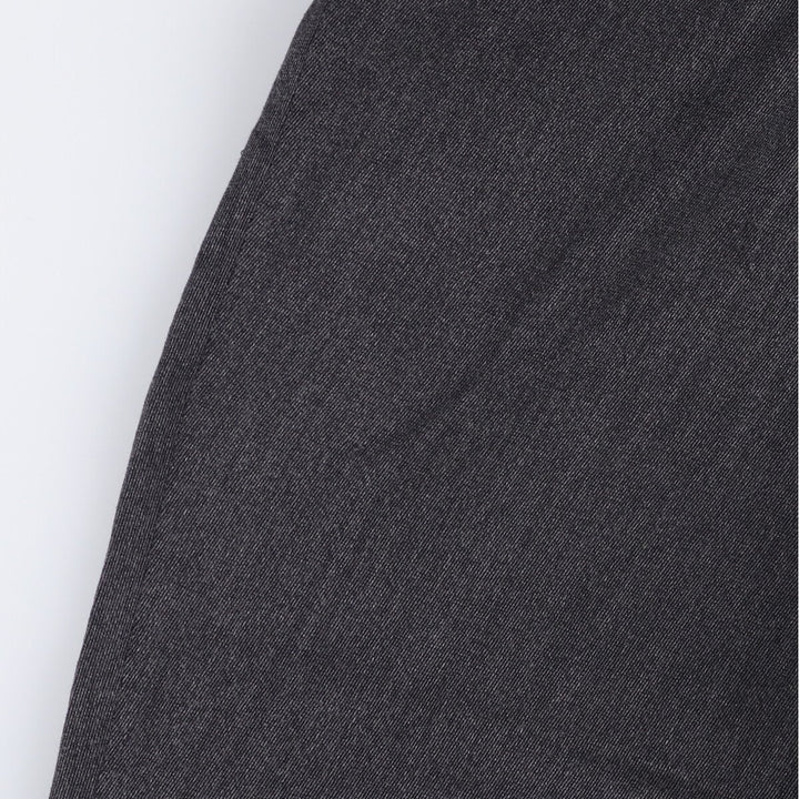 Haggar City Casuals Two-pleat slacks, made in the USA, men's size w31 polyester Charcoal Vintage Second Hand