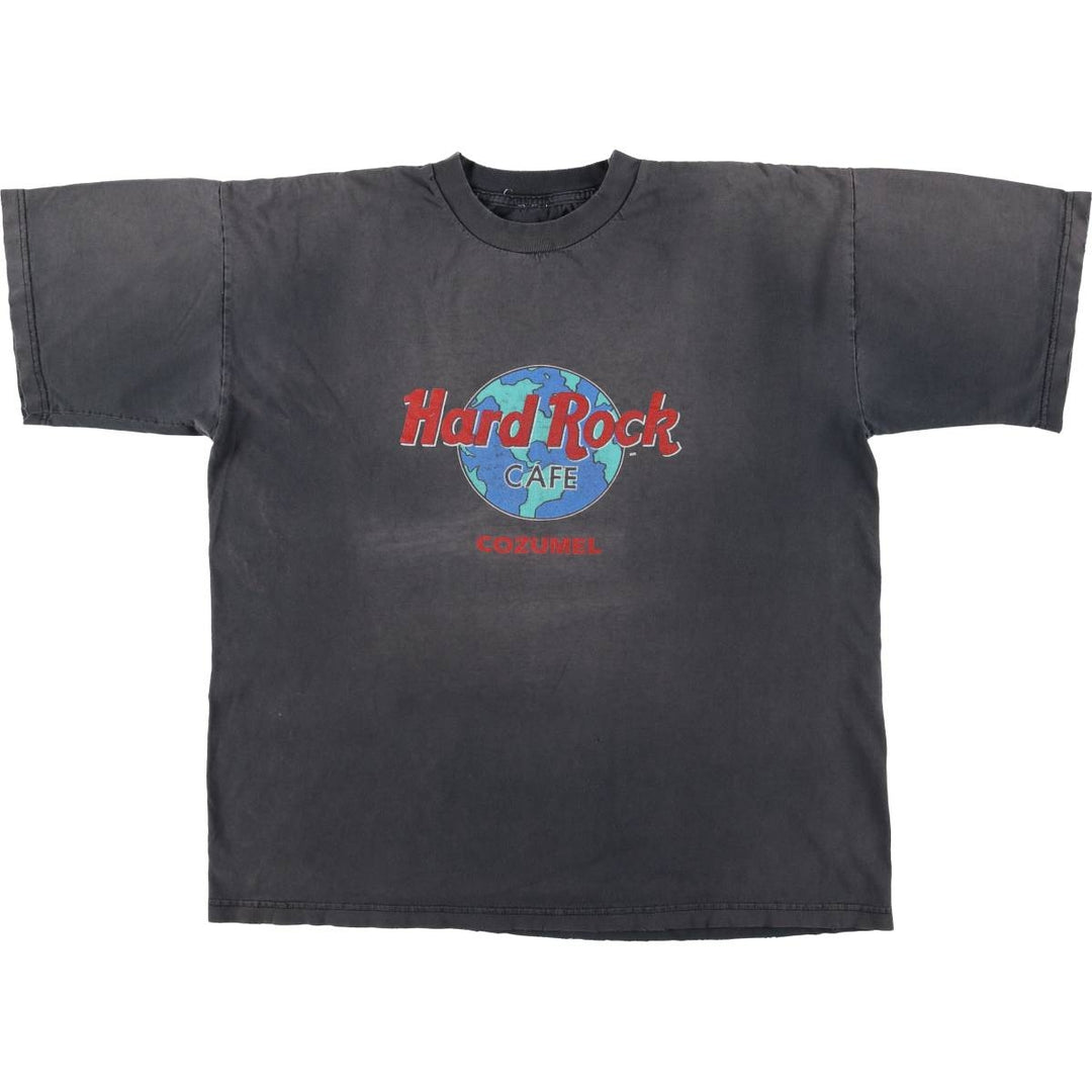 HARD ROCK CAFE Hard Rock Cafe Advertising T-shirt Men's XL size unclear Charcoal Vintage Second Hand