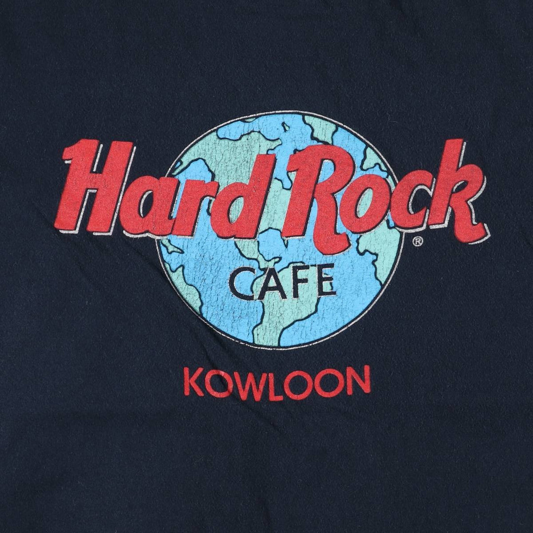 HARD ROCK CAFE Hard Rock Cafe Advertising T-shirt Men's Size Small cotton navy blue type Vintage Second Hand