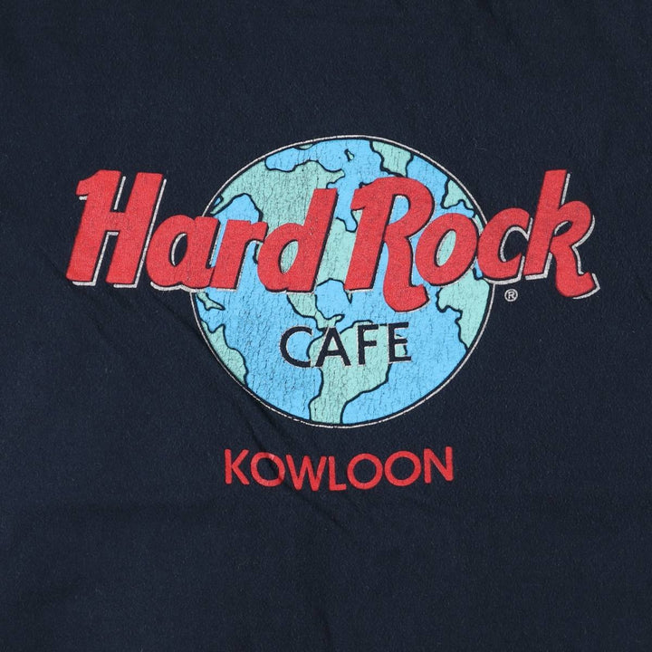 HARD ROCK CAFE Hard Rock Cafe Advertising T-shirt Men's Size Small cotton navy blue type Vintage Second Hand