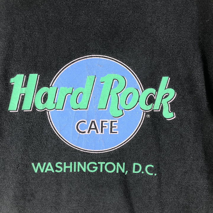 HARD ROCK CAFE Hard Rock Cafe Advertising T-shirt Made in USA Men's L Vintage cotton black type Vintage Second Hand