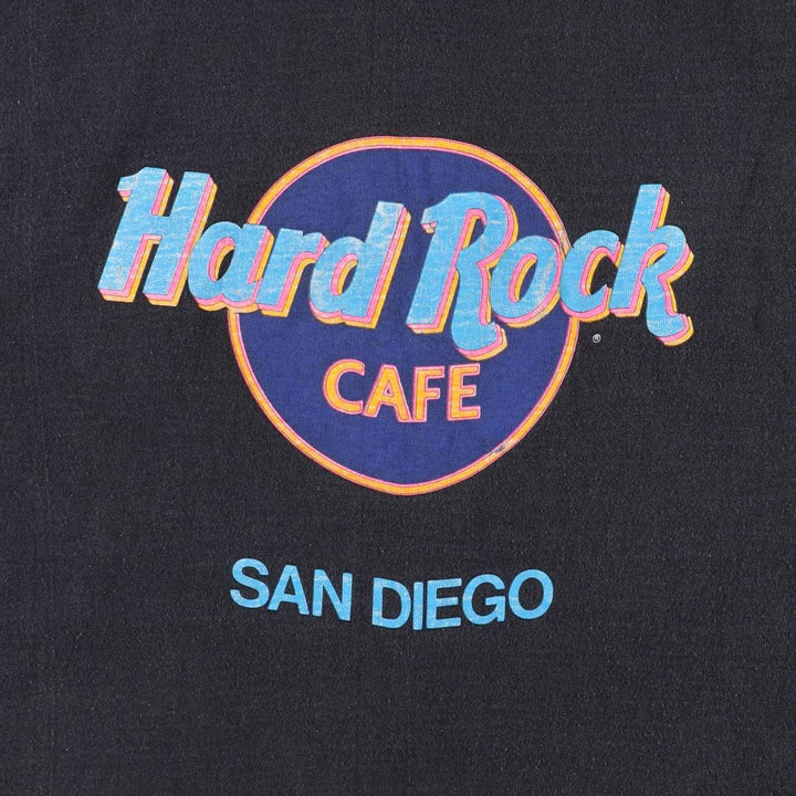 90'S HARD ROCK CAFE Hard Rock Cafe Advertising T-shirt Made in USA Men's L Vintage cotton black type Vintage Second Hand
