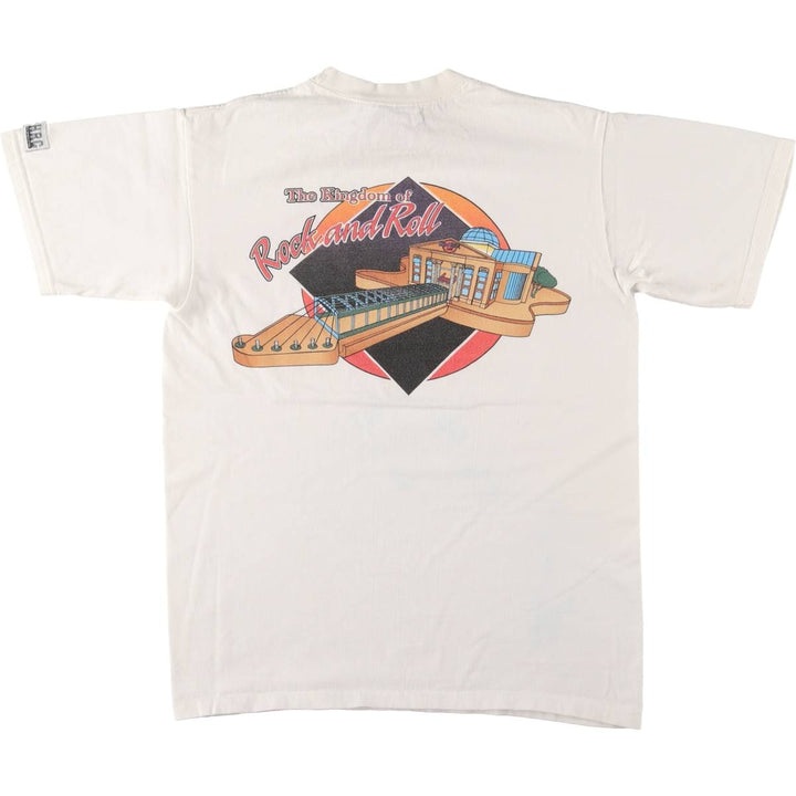 Vintage 90'S HARD ROCK CAFE HEAVY TEE Hard Rock Cafe Heavy Tee Advertising T-shirt Made in USA cotton white type Vintage Second Hand