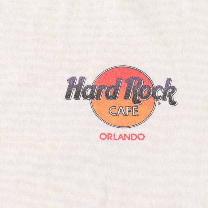 Vintage 90'S HARD ROCK CAFE HEAVY TEE Hard Rock Cafe Heavy Tee Advertising T-shirt Made in USA cotton white type Vintage Second Hand