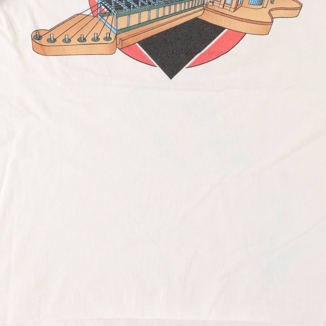 Vintage 90'S HARD ROCK CAFE HEAVY TEE Hard Rock Cafe Heavy Tee Advertising T-shirt Made in USA cotton white type Vintage Second Hand