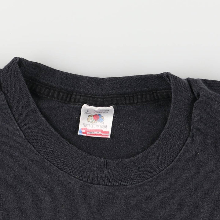 Vintage 90'S Fruit of the Loom Polar Rock Cafe ALASKA advertising T-shirt, Made in USA, Men's Size L cotton black type Vintage Second Hand