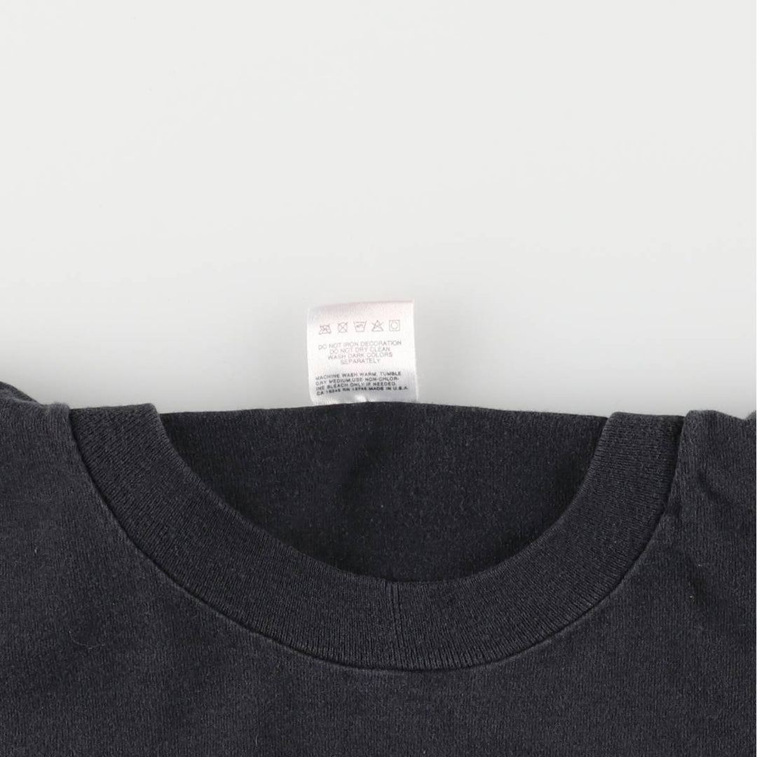 Vintage 90'S Fruit of the Loom Polar Rock Cafe ALASKA advertising T-shirt, Made in USA, Men's Size L cotton black type Vintage Second Hand