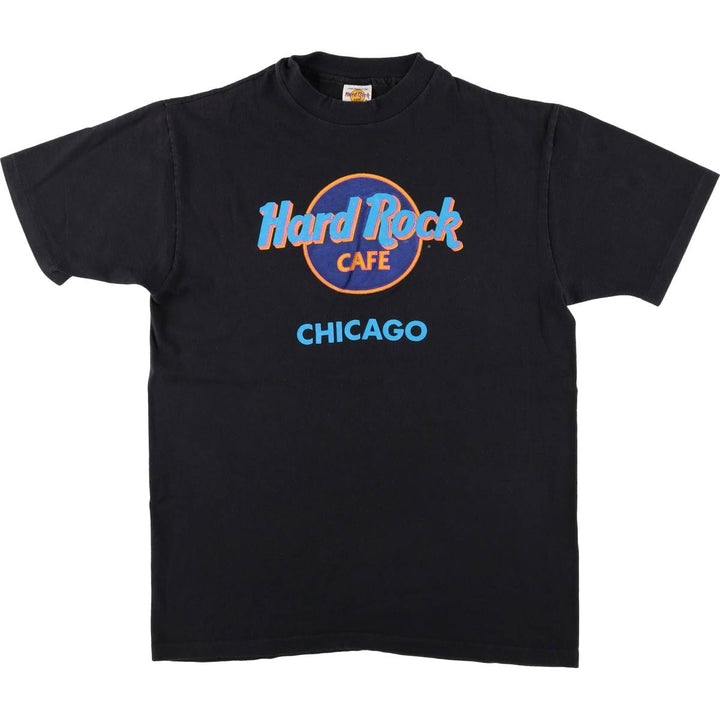 90'S HARD ROCK CAFE Hard Rock Cafe Advertising T-shirt Made in USA Men's L Vintage cotton black type Vintage Second Hand