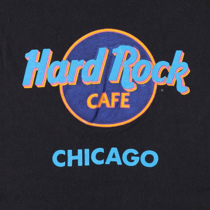 90'S HARD ROCK CAFE Hard Rock Cafe Advertising T-shirt Made in USA Men's L Vintage cotton black type Vintage Second Hand