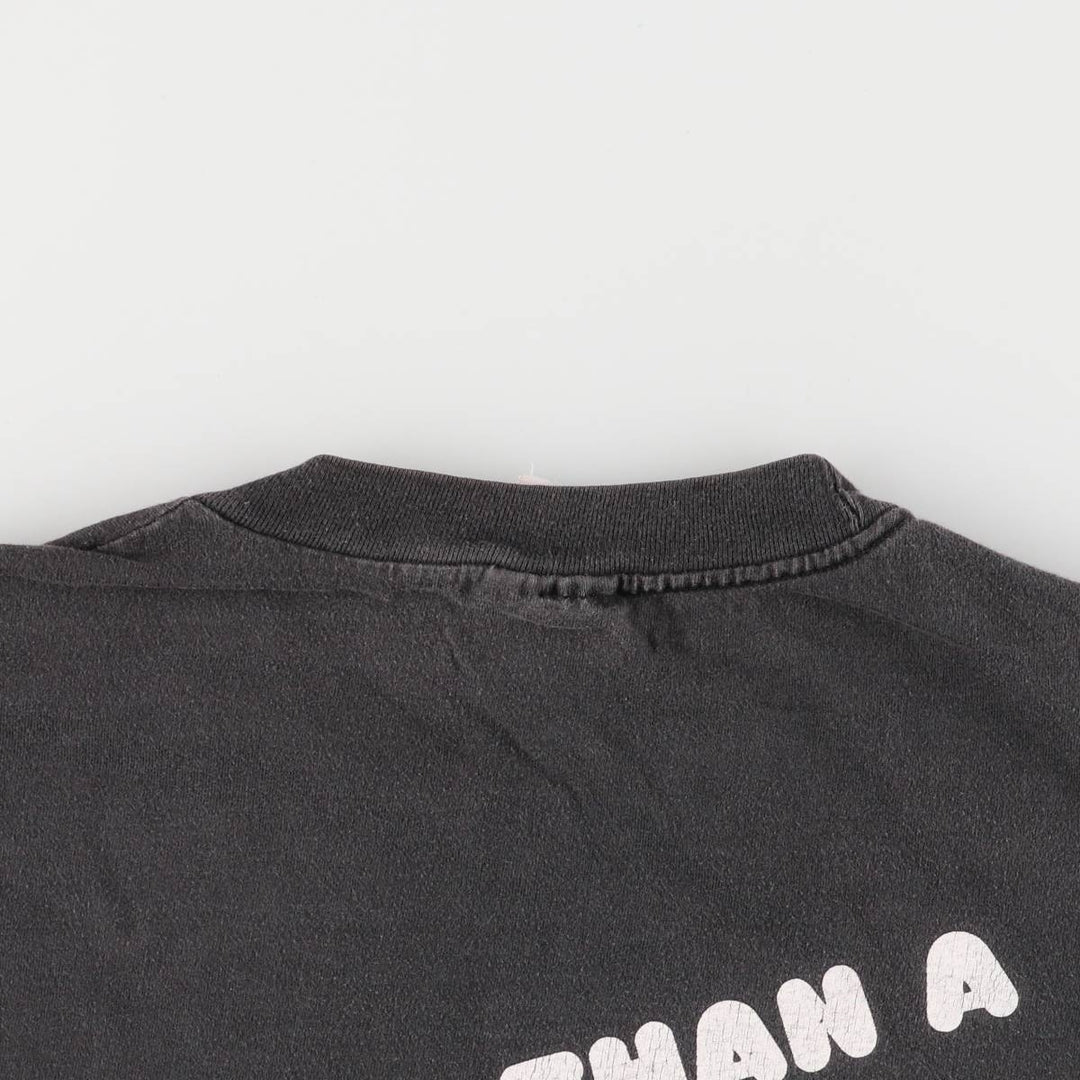 Hanes HOOTERS Advertising T-Shirt, Made in USA, Men's Size XL cotton black type Vintage Second Hand