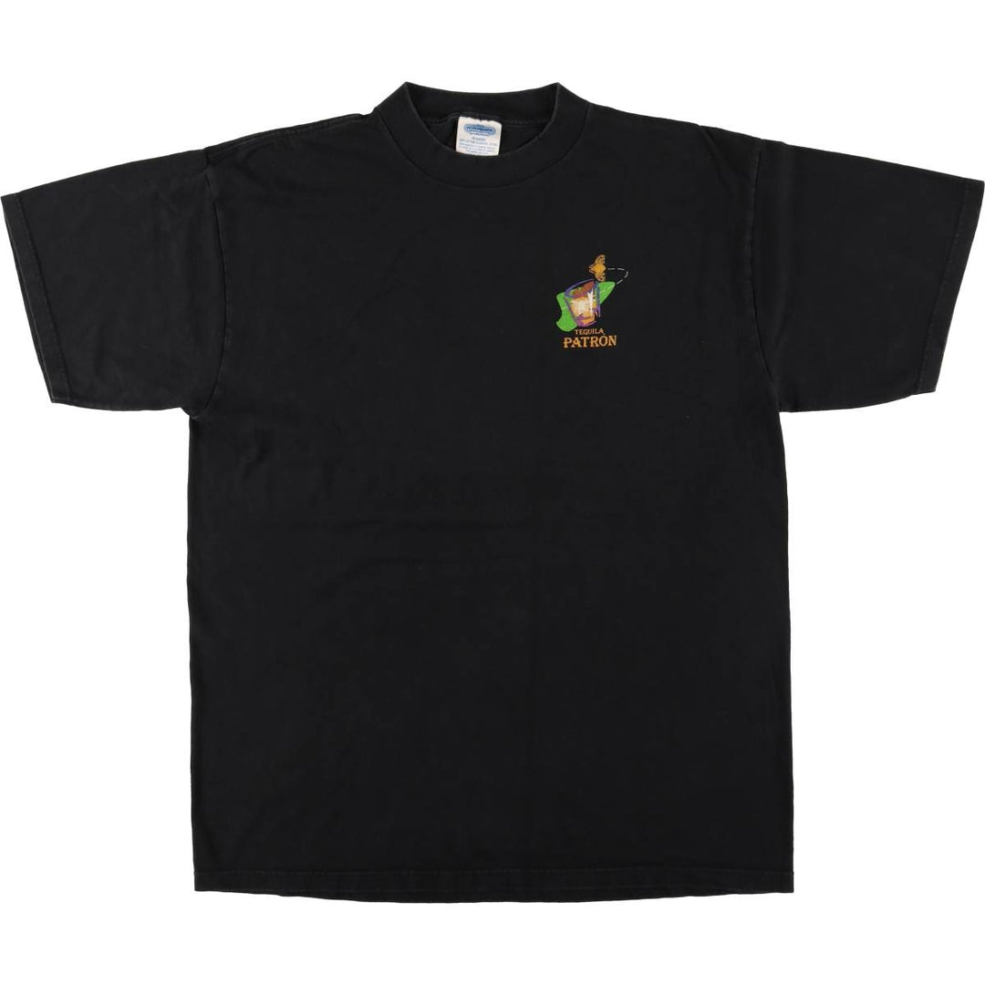 Winterland Productions PATRON Advertising T-Shirt, Made in USA, Men's XL cotton black type Vintage Second Hand