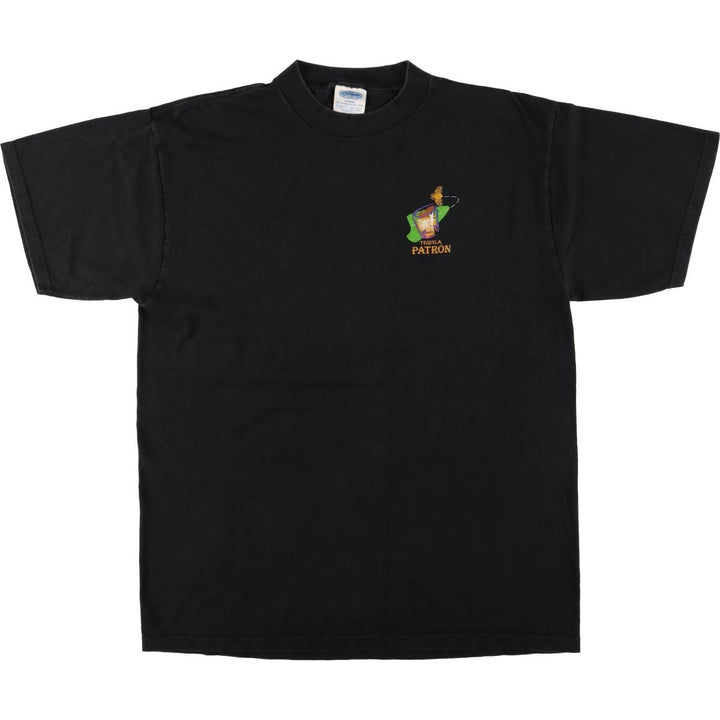 Winterland Productions PATRON Advertising T-Shirt, Made in USA, Men's XL cotton black type Vintage Second Hand