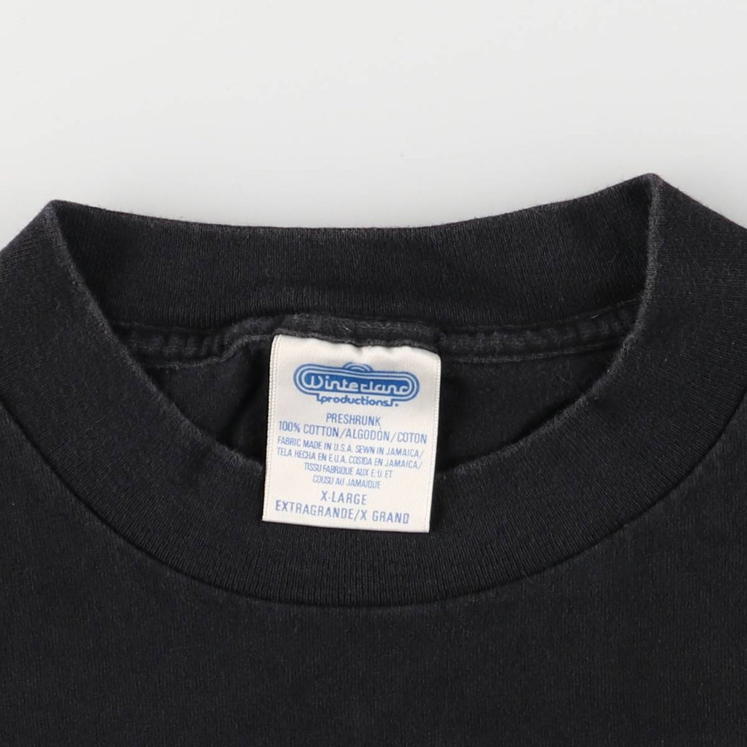Winterland Productions PATRON Advertising T-Shirt, Made in USA, Men's XL cotton black type Vintage Second Hand