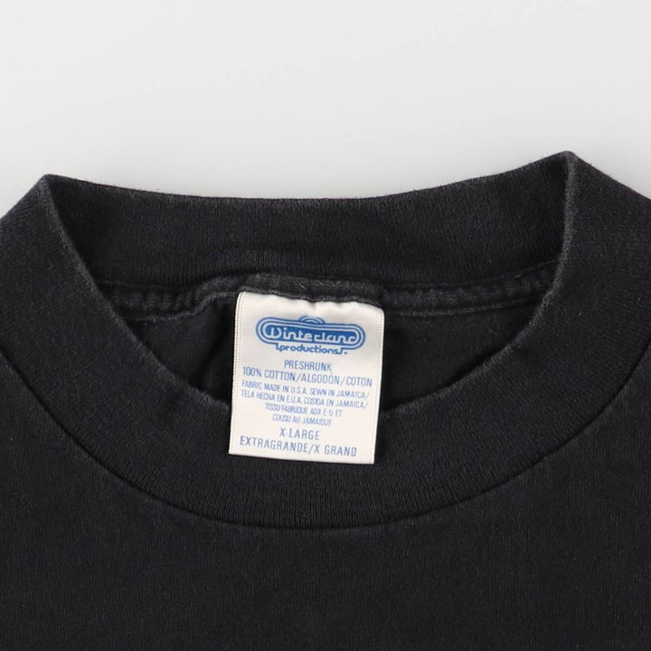 Winterland Productions PATRON Advertising T-Shirt, Made in USA, Men's XL cotton black type Vintage Second Hand