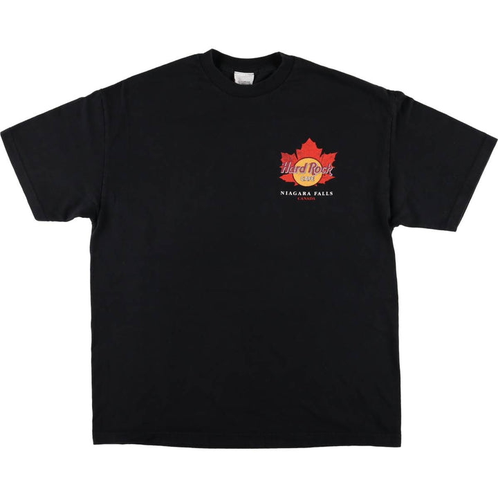 HARD ROCK CAFE Advertising T-Shirt, Made in Canada, Men's XL, Short Sleeve cotton black type Vintage Second Hand
