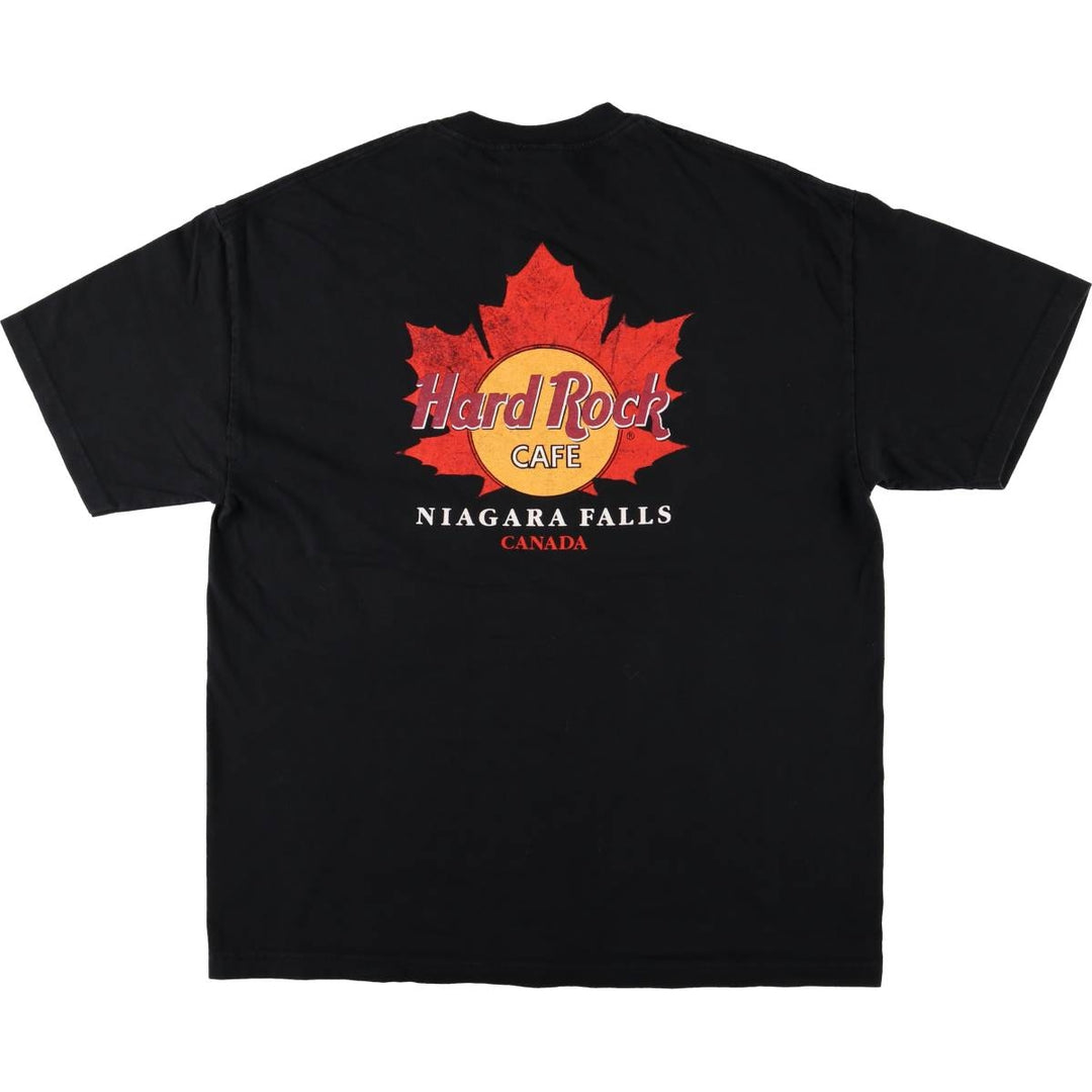HARD ROCK CAFE Advertising T-Shirt, Made in Canada, Men's XL, Short Sleeve cotton black type Vintage Second Hand