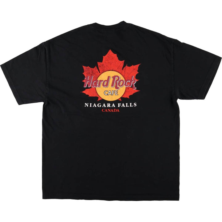 HARD ROCK CAFE Advertising T-Shirt, Made in Canada, Men's XL, Short Sleeve cotton black type Vintage Second Hand