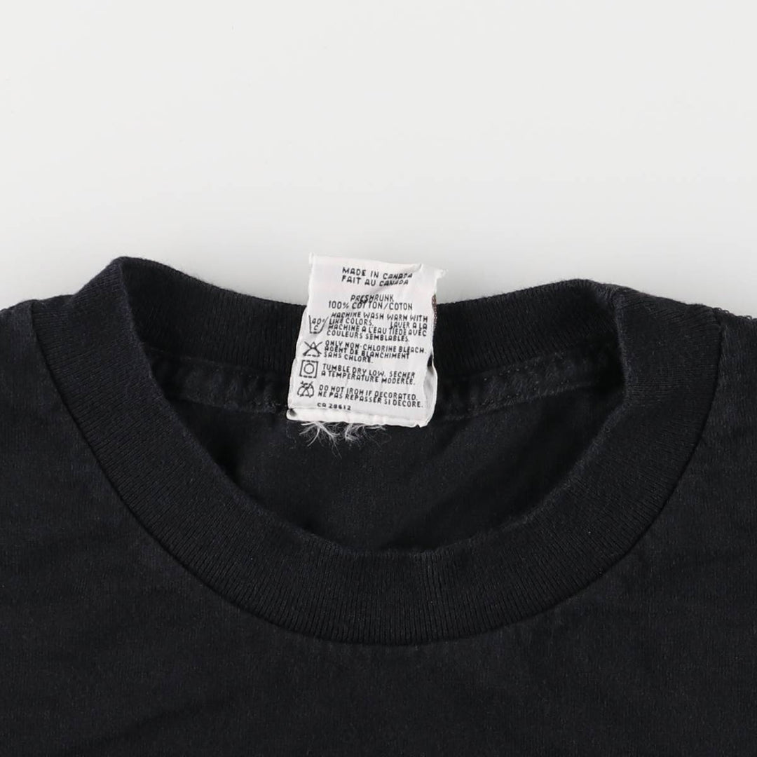 HARD ROCK CAFE Advertising T-Shirt, Made in Canada, Men's XL, Short Sleeve cotton black type Vintage Second Hand