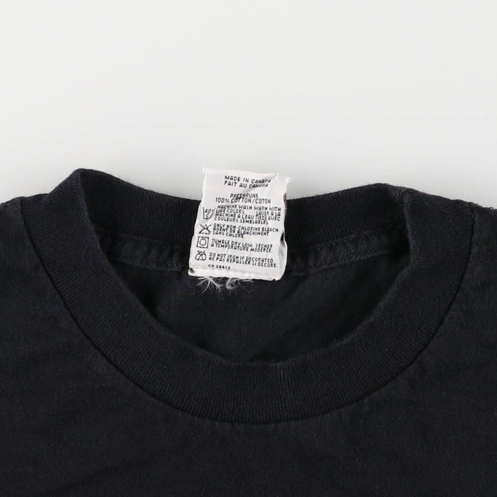 HARD ROCK CAFE Advertising T-Shirt, Made in Canada, Men's XL, Short Sleeve cotton black type Vintage Second Hand