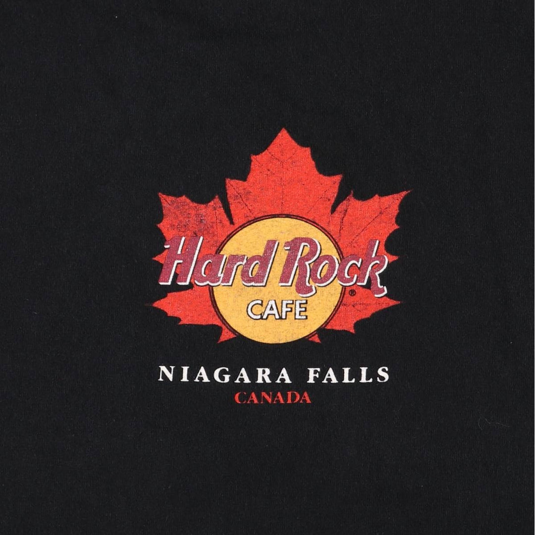 HARD ROCK CAFE Advertising T-Shirt, Made in Canada, Men's XL, Short Sleeve cotton black type Vintage Second Hand