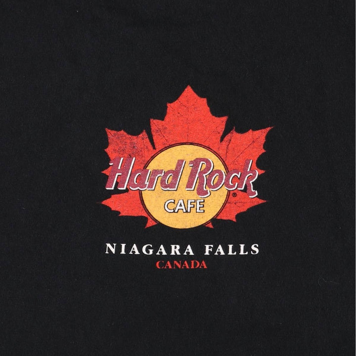 HARD ROCK CAFE Advertising T-Shirt, Made in Canada, Men's XL, Short Sleeve cotton black type Vintage Second Hand