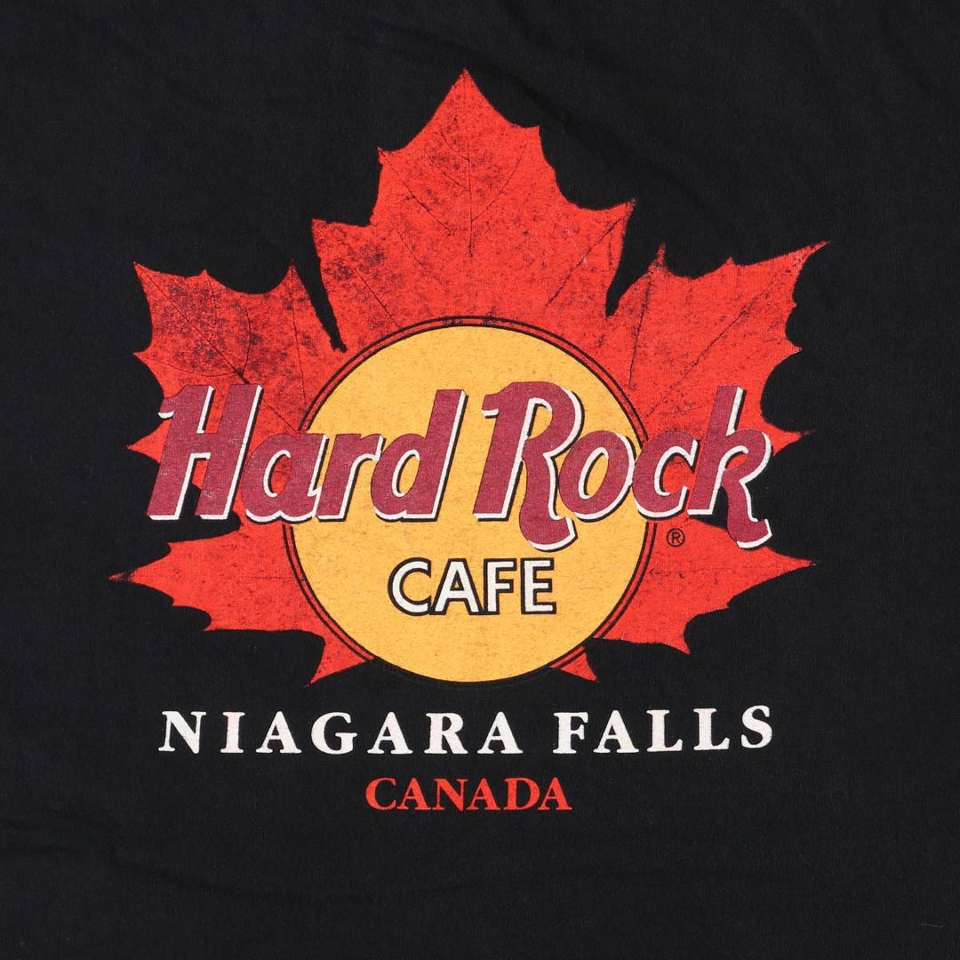 HARD ROCK CAFE Advertising T-Shirt, Made in Canada, Men's XL, Short Sleeve cotton black type Vintage Second Hand