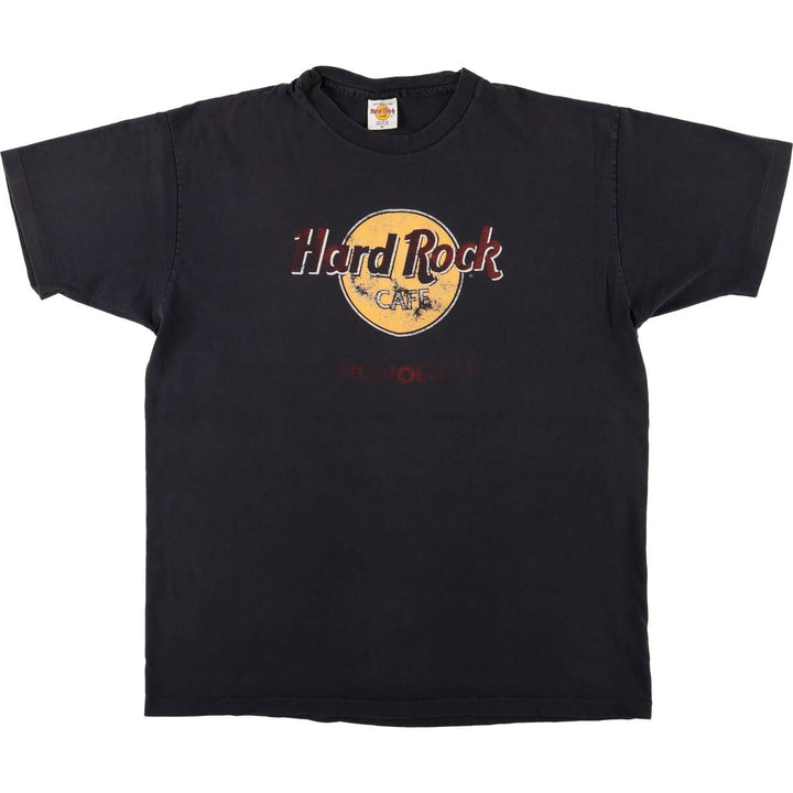 90'S HARD ROCK CAFE Hard Rock Cafe Advertising T-shirt Made in USA Men's XL Vintage cotton black type Vintage Second Hand