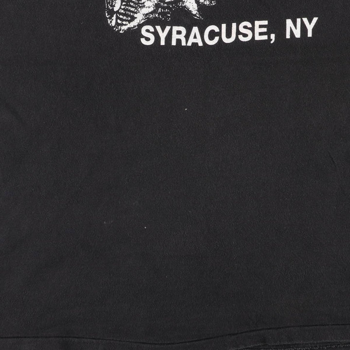 90'S Hanes HOOTERS Advertising T-shirt Made in USA Men's XXL Vintage cotton black type Vintage Second Hand