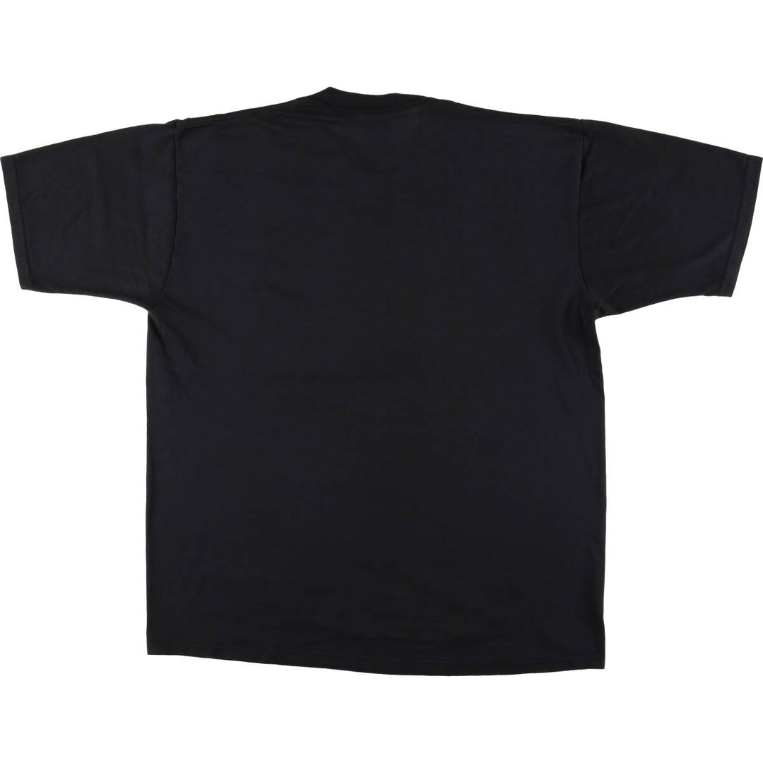 90'S Jerzees Message Print T-Shirt Made in USA Men's XL Vintage cotton black type Vintage Second Hand