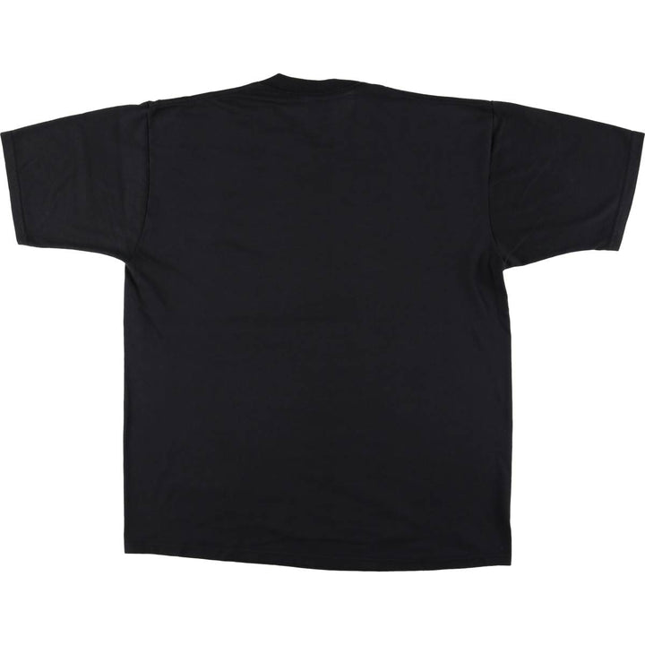 90'S Jerzees Message Print T-Shirt Made in USA Men's XL Vintage cotton black type Vintage Second Hand