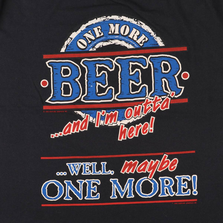 90'S Jerzees Message Print T-Shirt Made in USA Men's XL Vintage cotton black type Vintage Second Hand