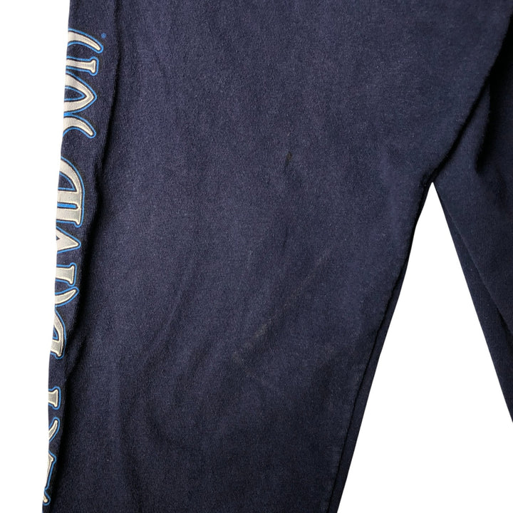 00'S Harley-Davidson Skull Pattern Long T-shirt Made in USA Men's XL cotton navy blue type Vintage Second Hand