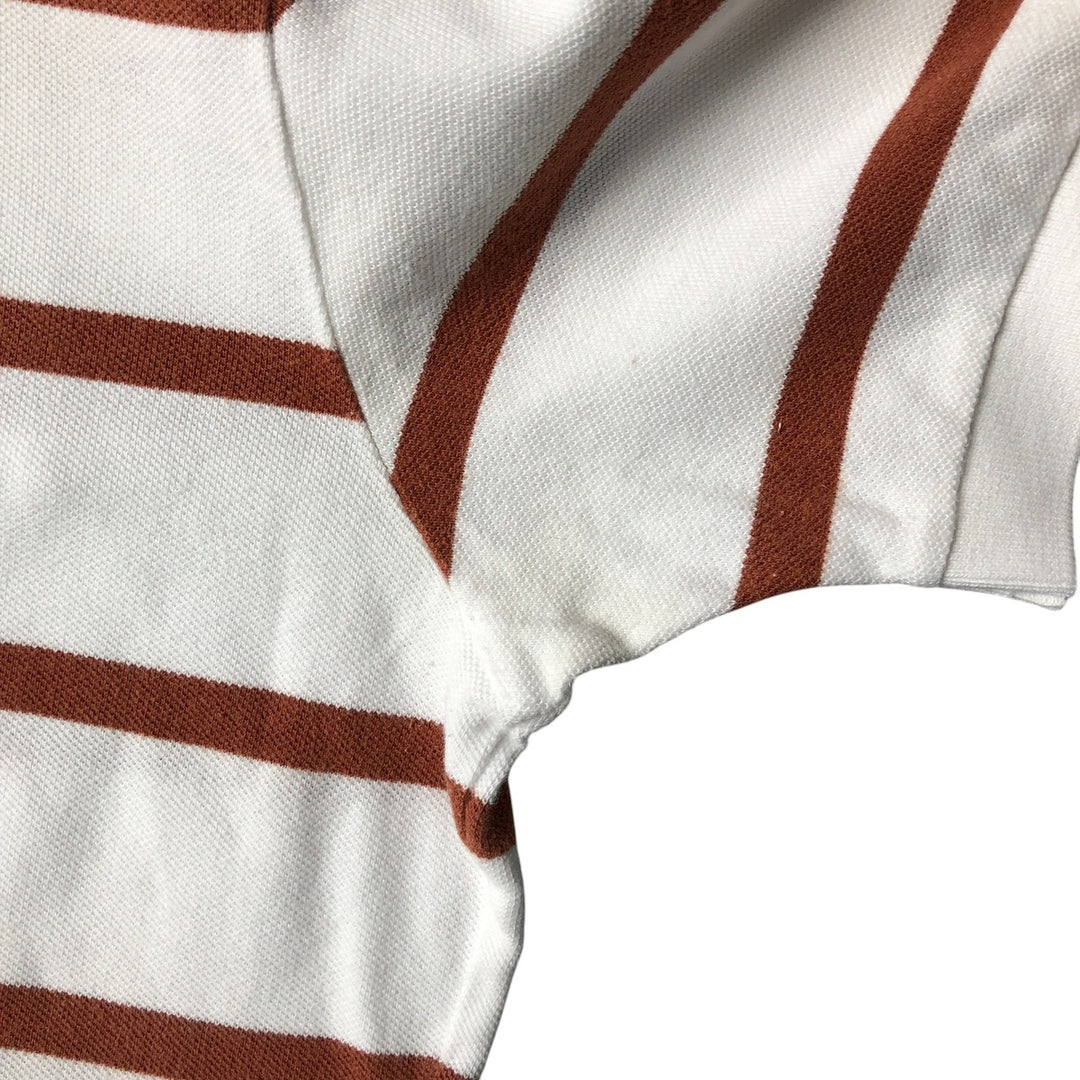 Ralph Lauren POLO by Ralph Lauren short sleeve striped polo shirt, men's size L cotton white type Vintage Second Hand