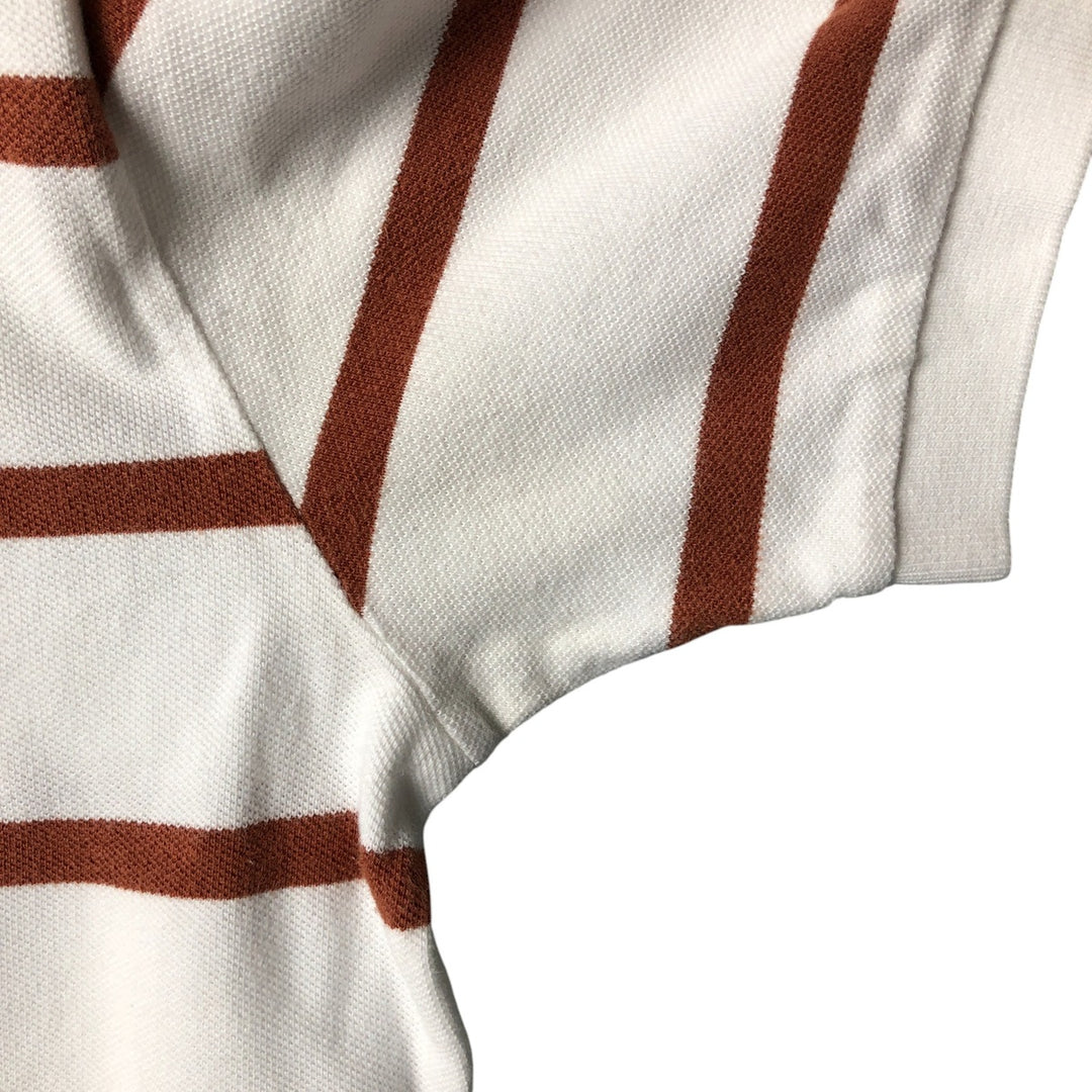Ralph Lauren POLO by Ralph Lauren short sleeve striped polo shirt, men's size L cotton white type Vintage Second Hand
