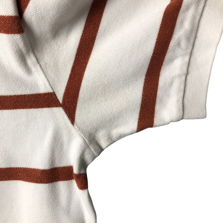 Ralph Lauren POLO by Ralph Lauren short sleeve striped polo shirt, men's size L cotton white type Vintage Second Hand
