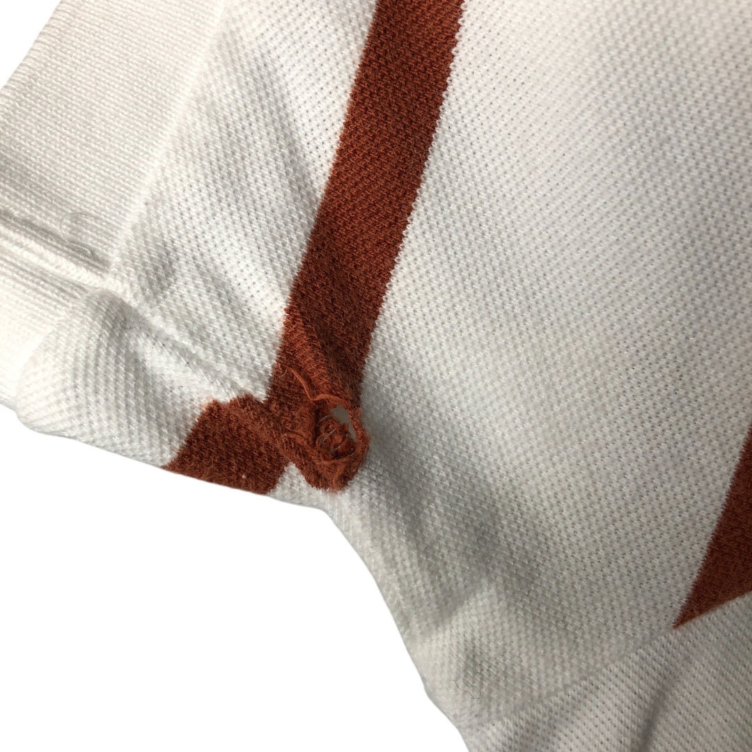 Ralph Lauren POLO by Ralph Lauren short sleeve striped polo shirt, men's size L cotton white type Vintage Second Hand
