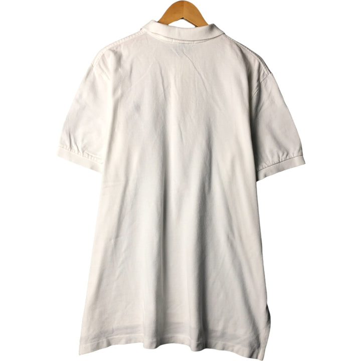 Ralph Lauren POLO by Ralph Lauren short sleeve polo shirt, men's XL size cotton white type Vintage Second Hand