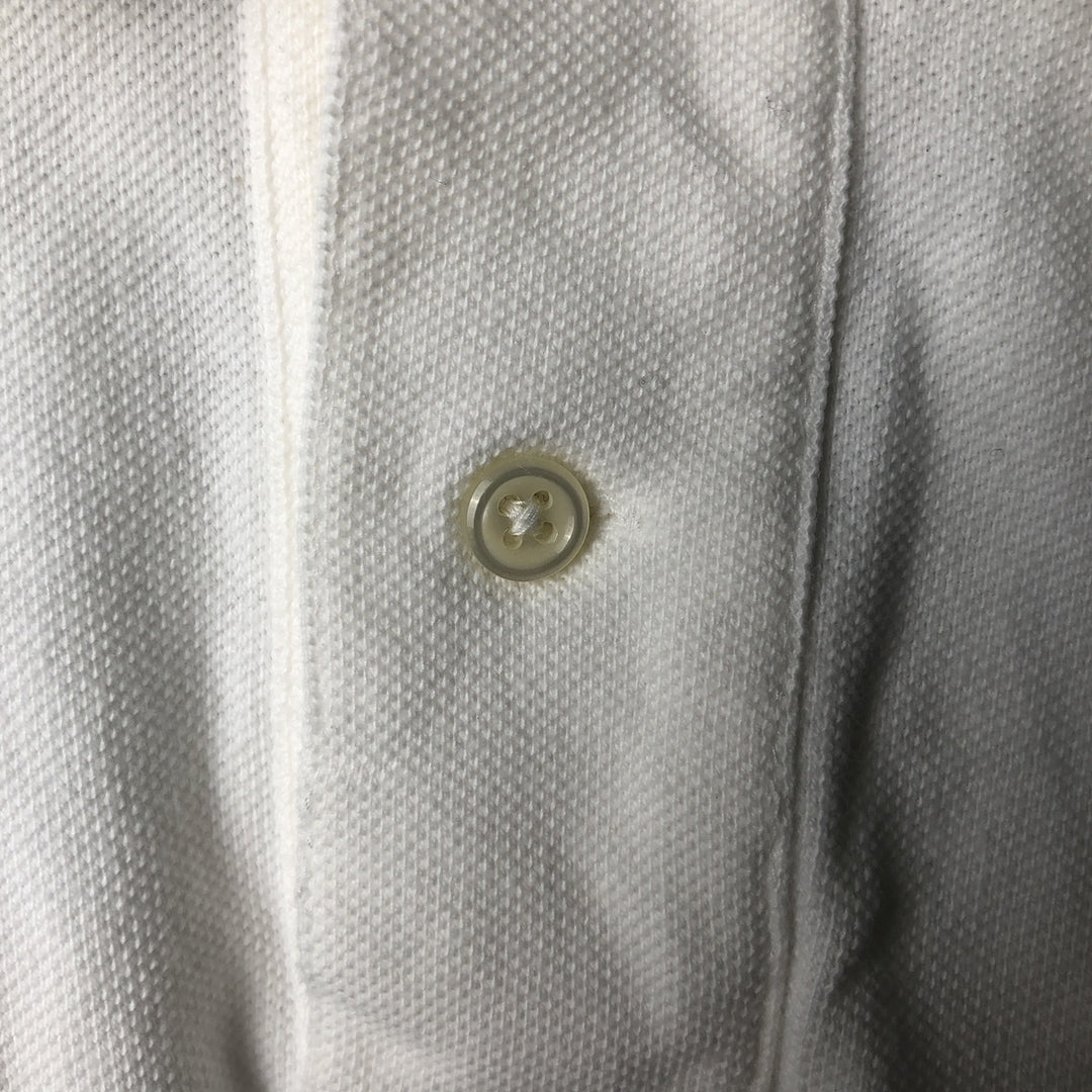 Ralph Lauren POLO by Ralph Lauren short sleeve polo shirt, men's XL size cotton white type Vintage Second Hand