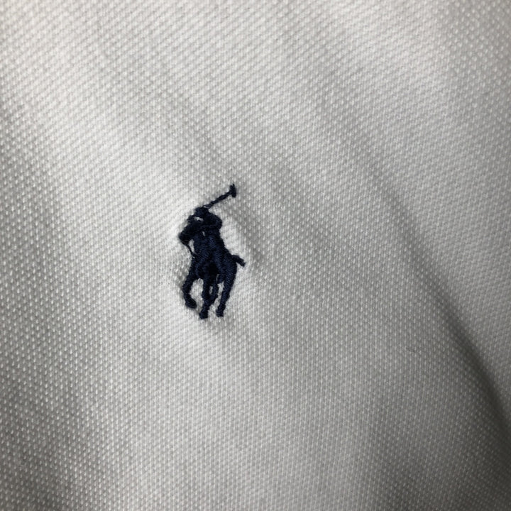 Ralph Lauren POLO by Ralph Lauren short sleeve polo shirt, men's XL size cotton white type Vintage Second Hand