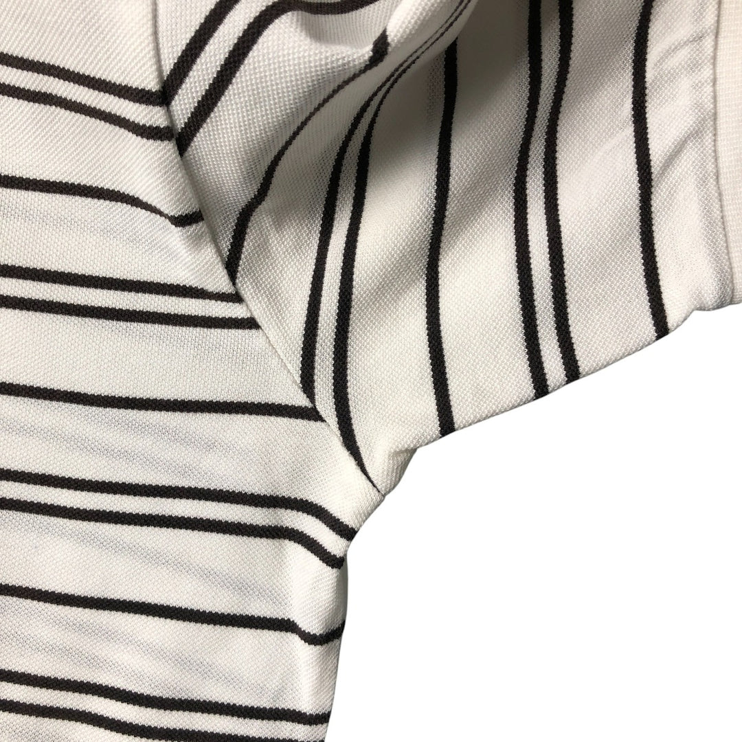 Ralph Lauren POLO by Ralph Lauren MOISTURE MANAGEMENT short-sleeved striped polo shirt, men's size M cotton white type Vintage Second Hand