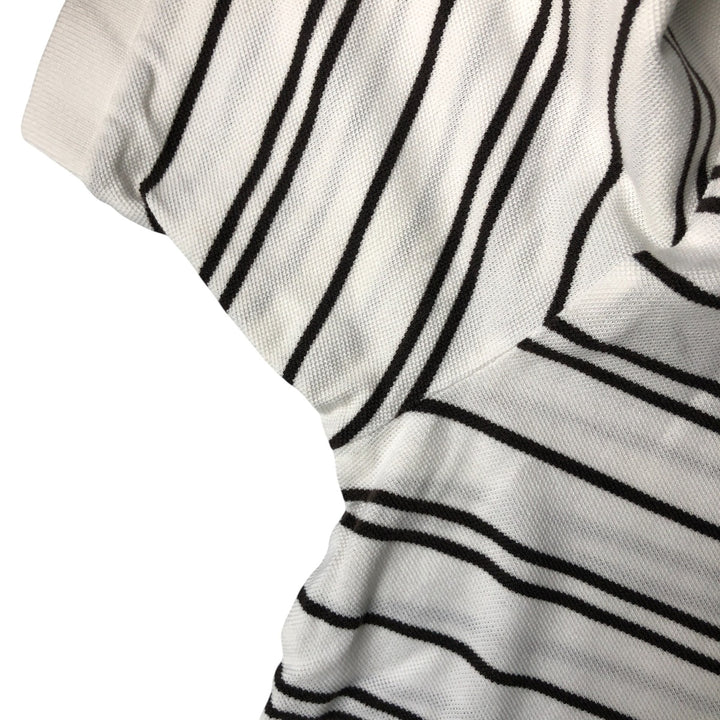 Ralph Lauren POLO by Ralph Lauren MOISTURE MANAGEMENT short-sleeved striped polo shirt, men's size M cotton white type Vintage Second Hand