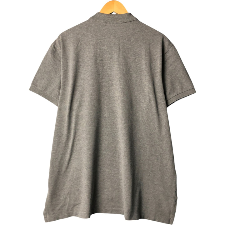 Ralph Lauren POLO by Ralph Lauren CUSTOM FIT short sleeve polo shirt, men's XL size Pima Cotton gray type Vintage Second Hand