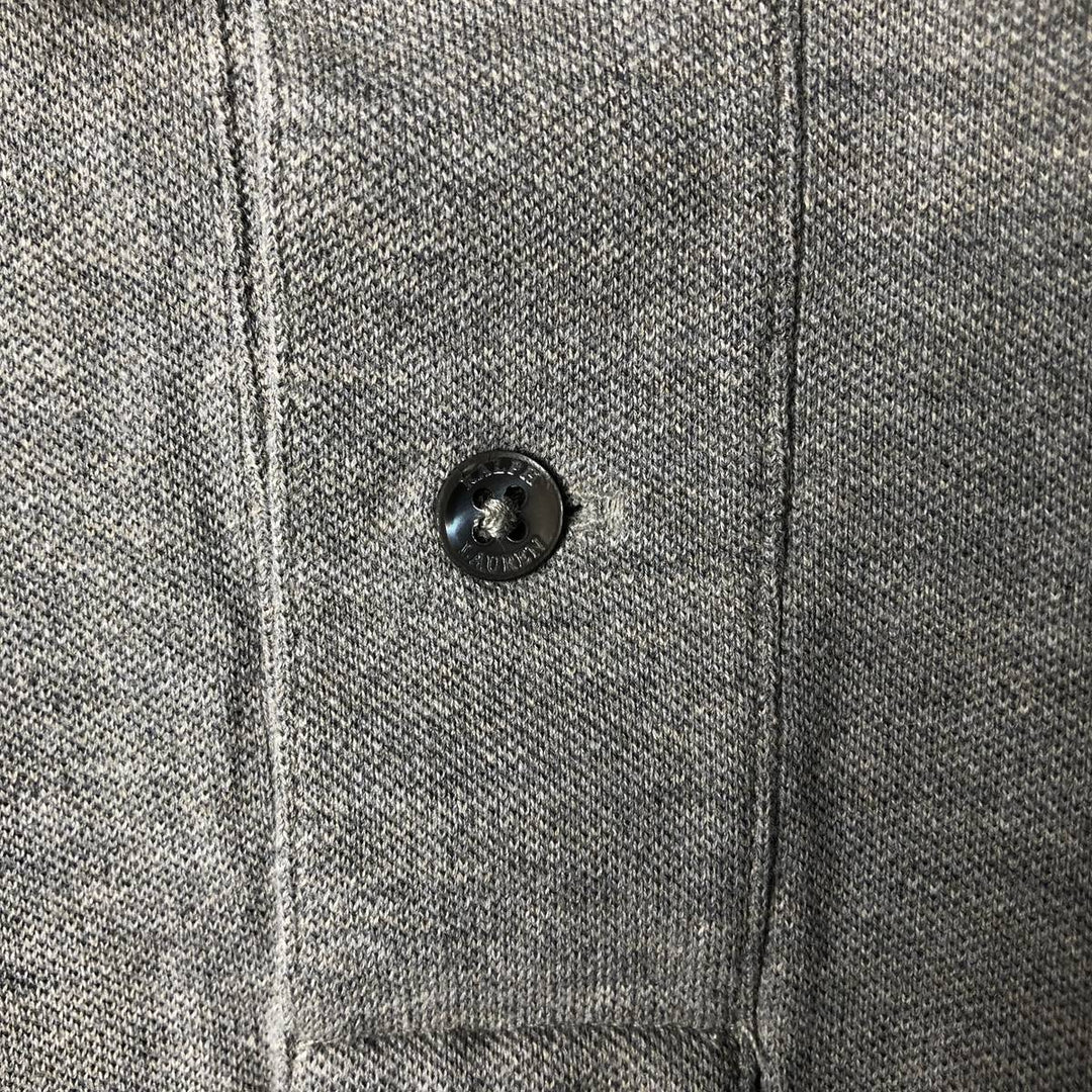 Ralph Lauren POLO by Ralph Lauren CUSTOM FIT short sleeve polo shirt, men's XL size Pima Cotton gray type Vintage Second Hand